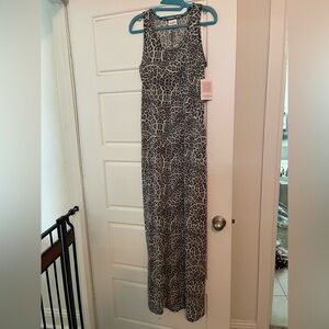 LuLaRoe Gray and Black Animal Print Dress